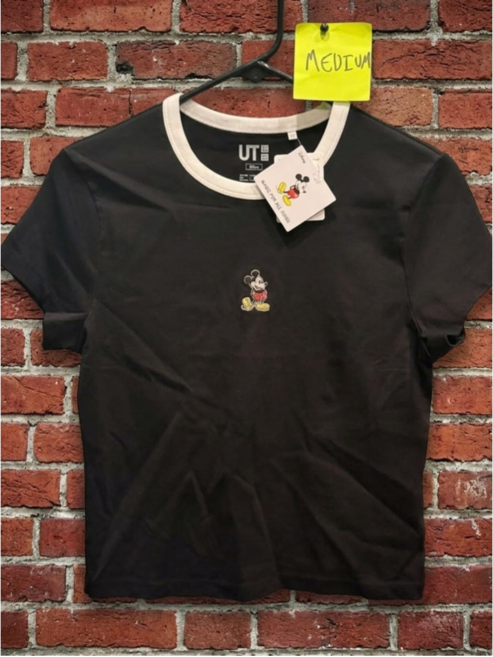Uniqlo x Yu Nagaba Minnie Mouse Disney Graphic Tee Natural Women's Medium 477500